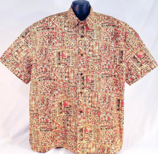 Traditional Tapa Hawaiian Shirt